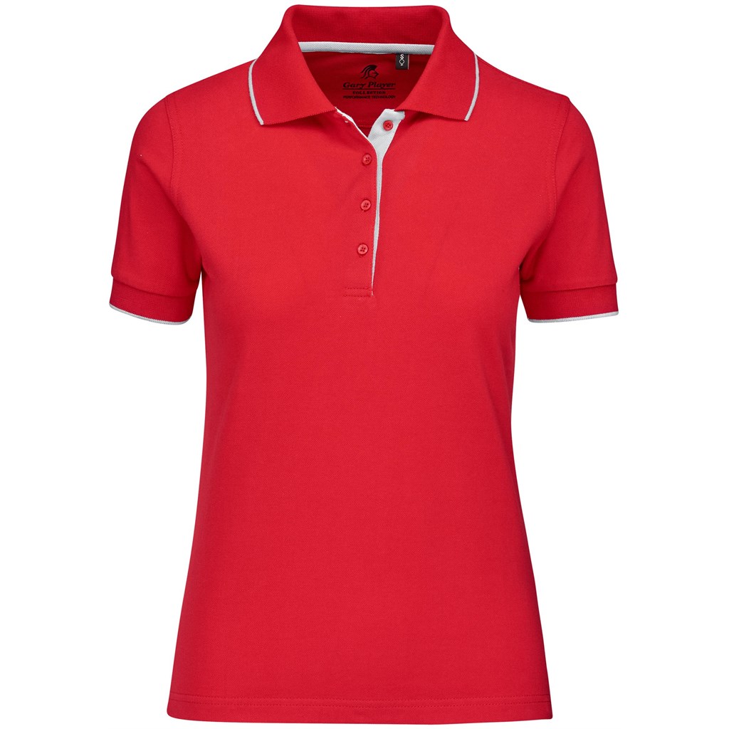 Ladies Wentworth Golf Shirt - Red - Image 2