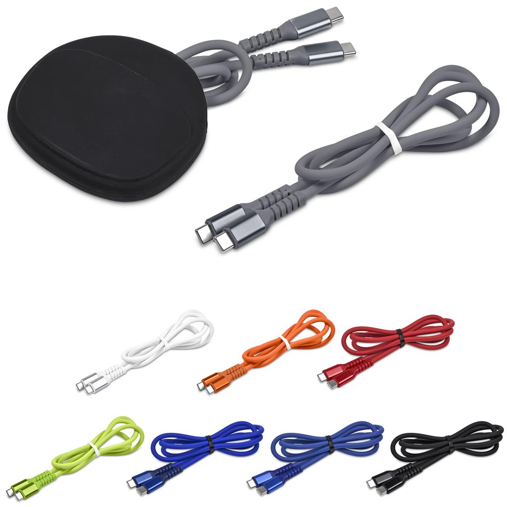 Altitude Mable Fast Charge Type-C to Type-C Charging Cable in Pouch - Image 2