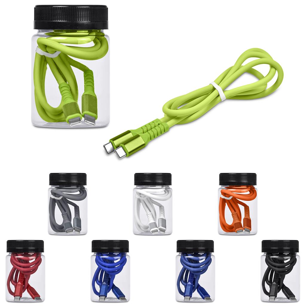 Altitude Barlitt Fast Charge Type-C to Type-C Charging Cable Cable in Jar - Image 2
