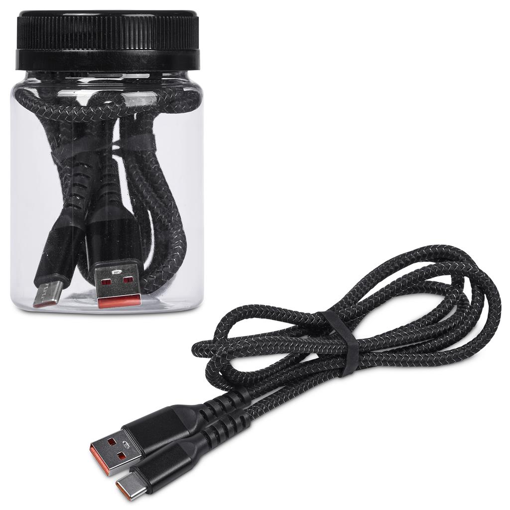 Altitude Muttle Fast Charge USB-A to Type-C Charging Cable in Jar - Image 3