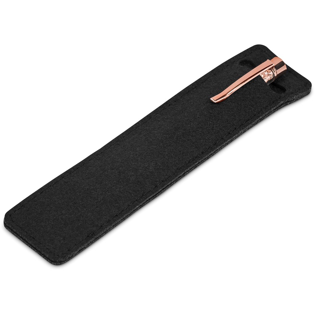 Hailey Ball Pen In Felt Pouch - Image 5
