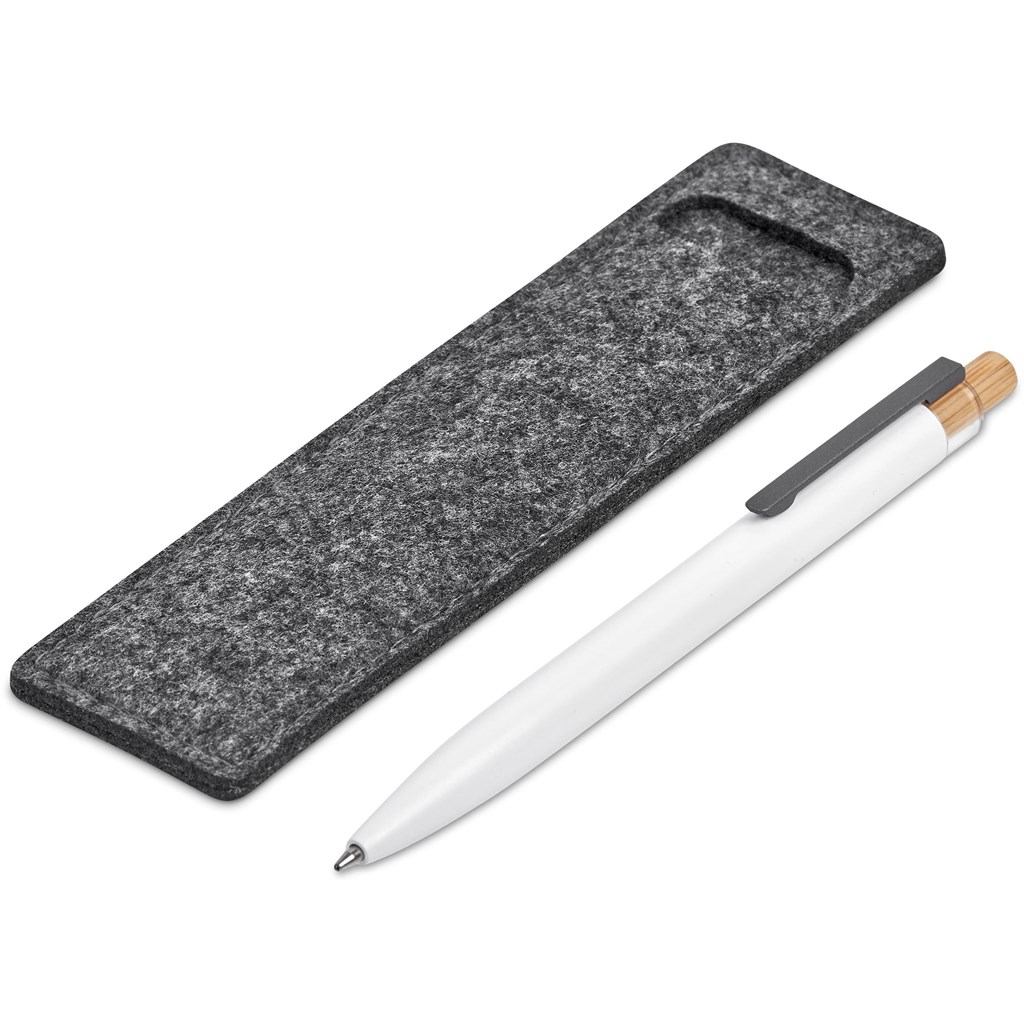 Okiyo Mimo Recycled Aluminium Ball Pen - Solid White - Image 5