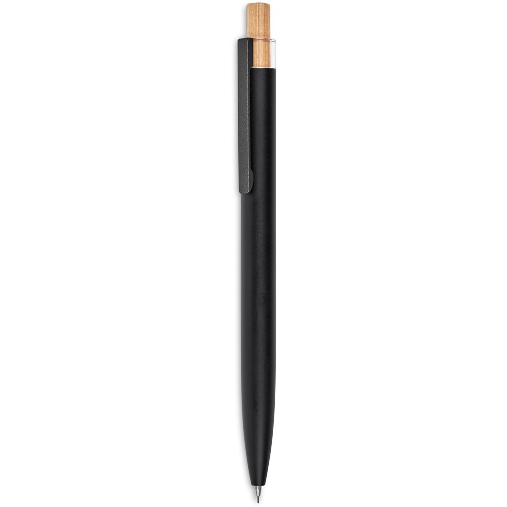 Okiyo Mimo Recycled Aluminum Ball Pen & Pencil Set - Black - Image 2