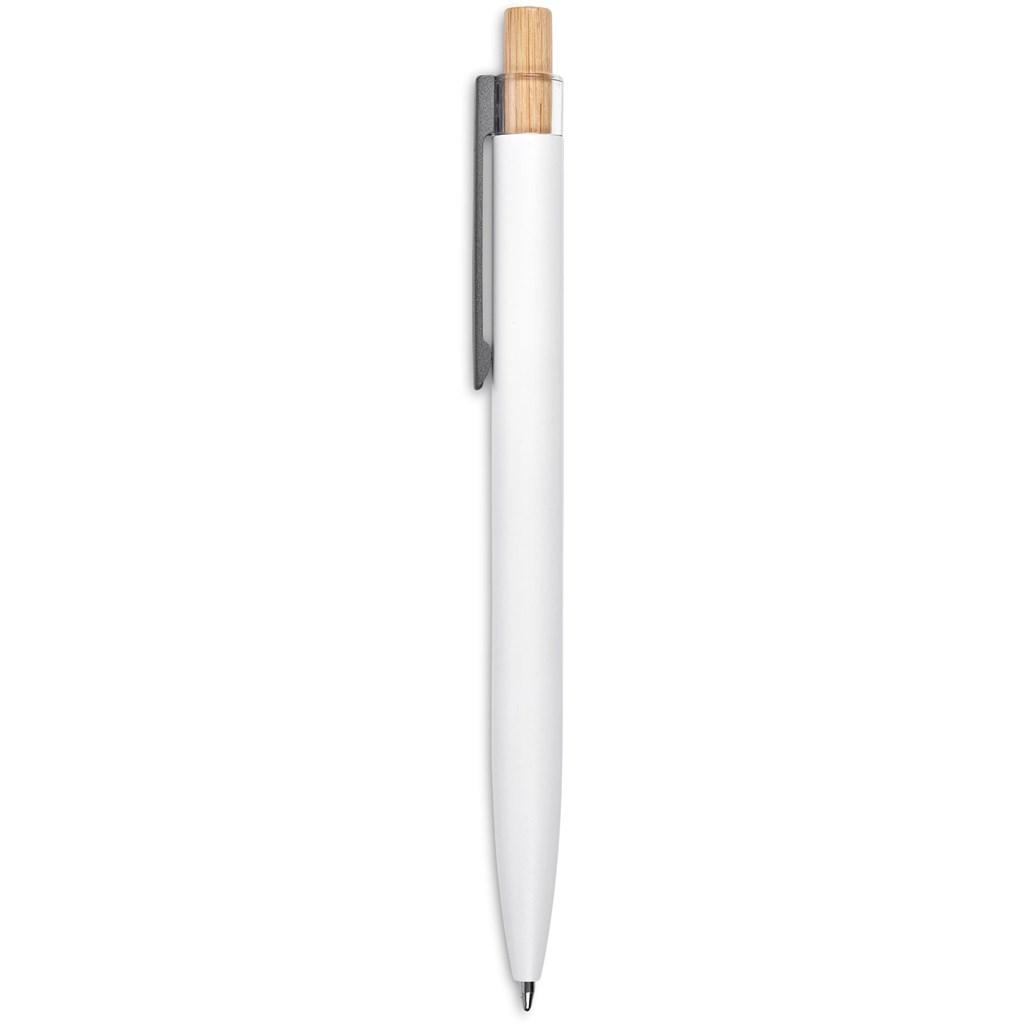 Okiyo Mimo Recycled Aluminum Ball Pen & Pencil Set - Solid White - Image 4