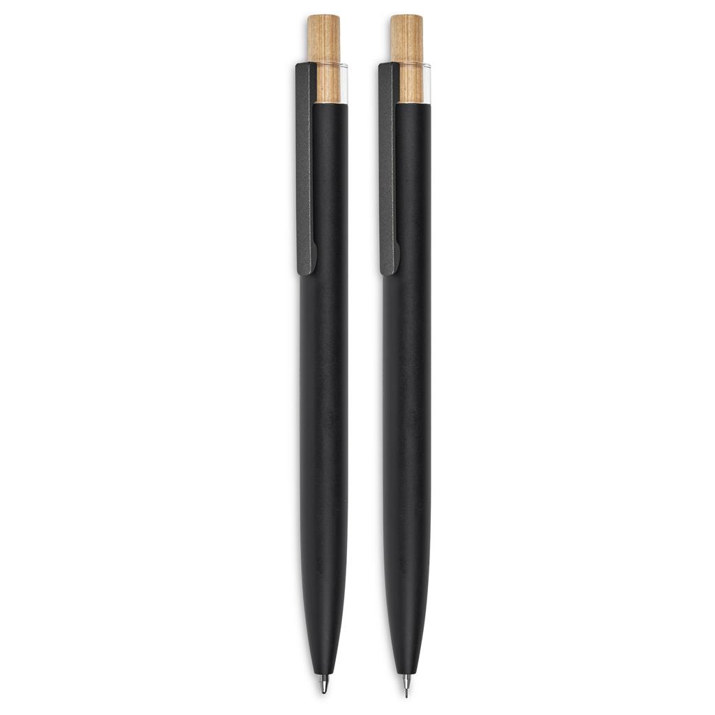 Okiyo Mimotu Ball Pen & Pencil Set - Black - Image 3