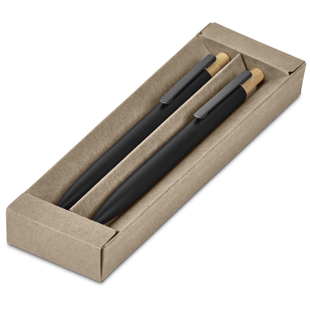 Okiyo Mimotu Ball Pen & Pencil Set - Black - Image 2