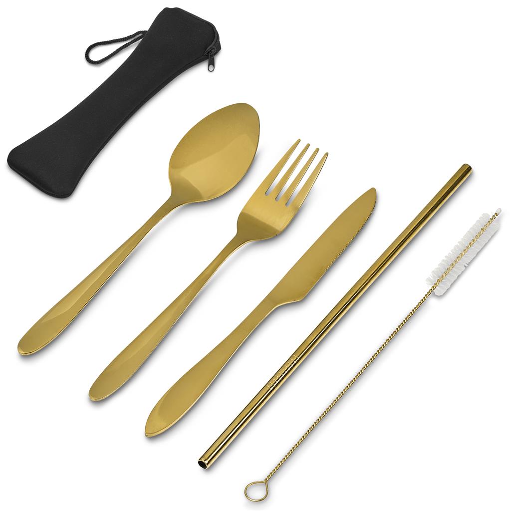 Serendipio Golden Cutlery Set - Image 2
