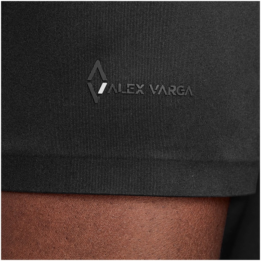 Mens Alex Varga Questana Seamless Golf Shirt - Black - Image 2