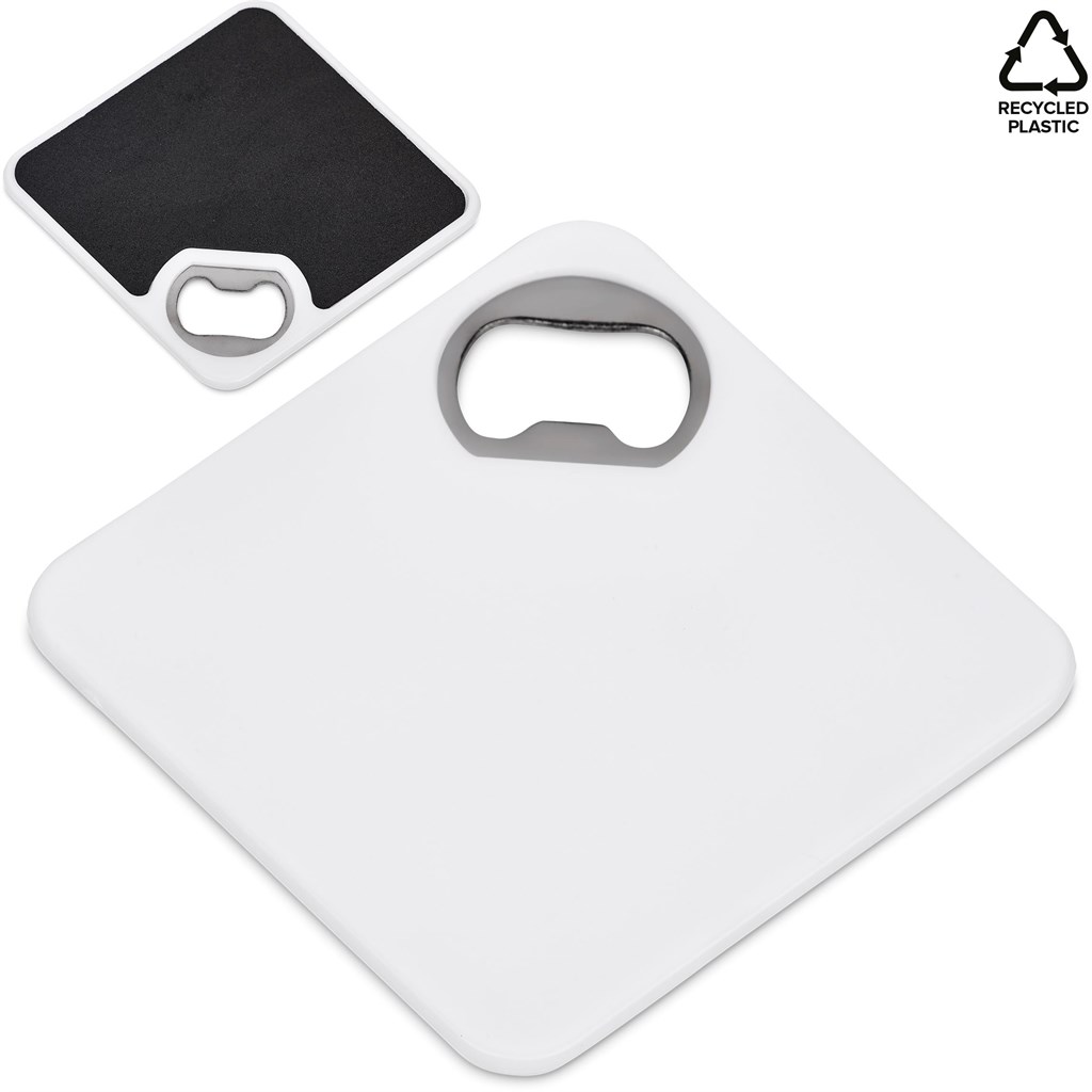 Altitude Sela Recycled Plastic Bottle Opener Coaster - Image 2