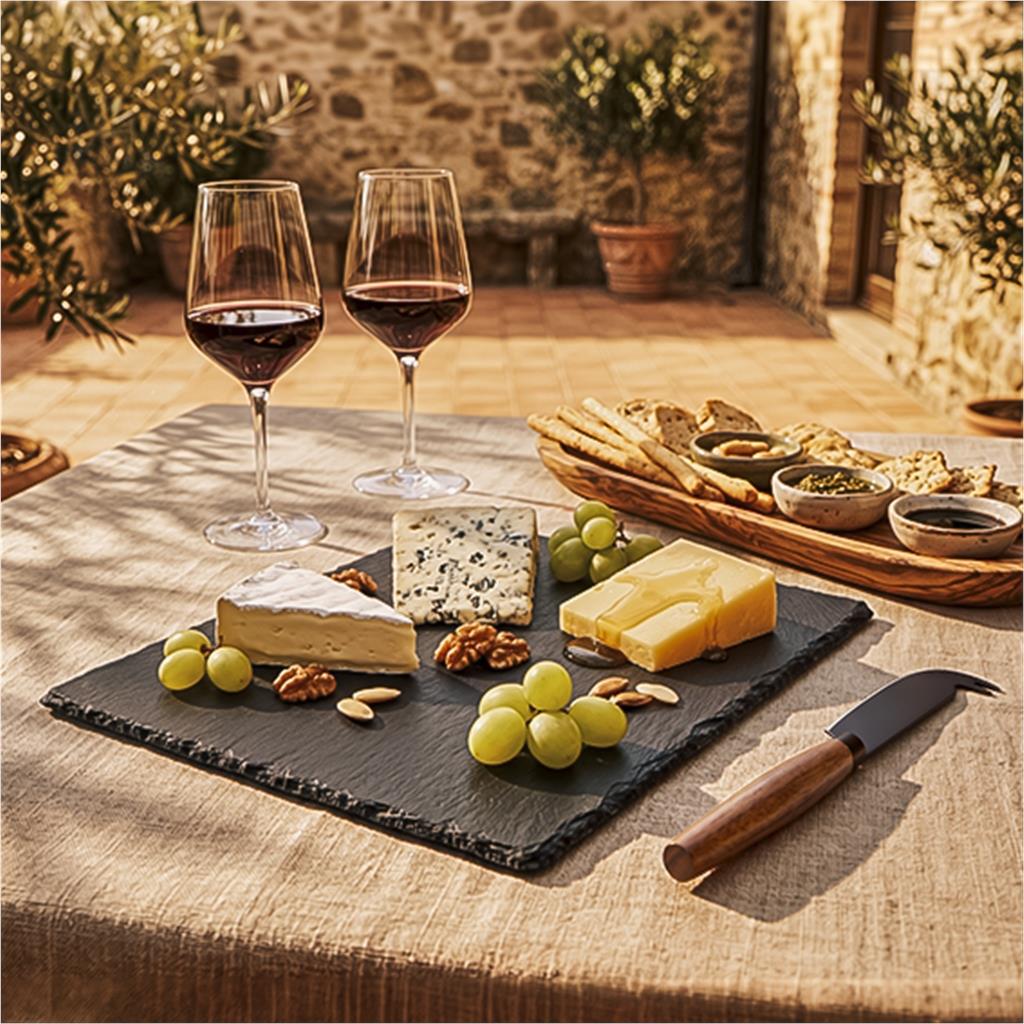 Andy Cartwright Clarens Slate Cheese Board Set - Image 3