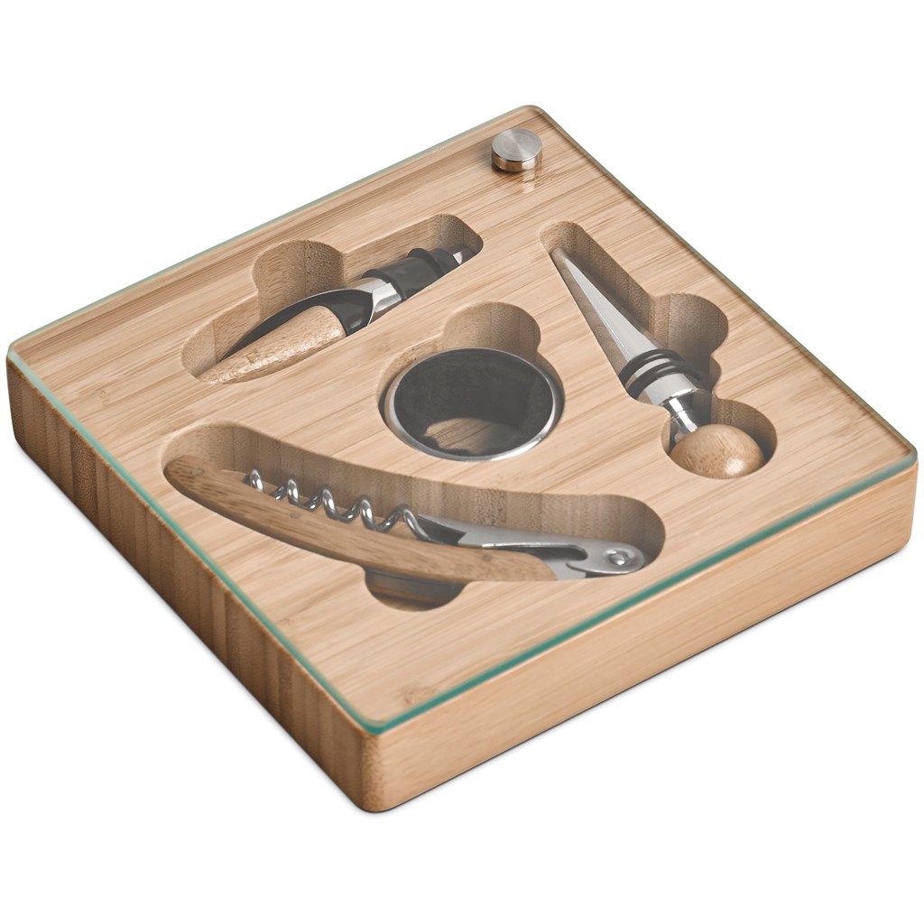Okiyo Budonoki Bamboo Wine Accessories set - Image 5