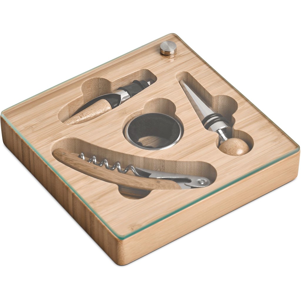 Okiyo Budonoki Bamboo Wine Accessories set - Image 6