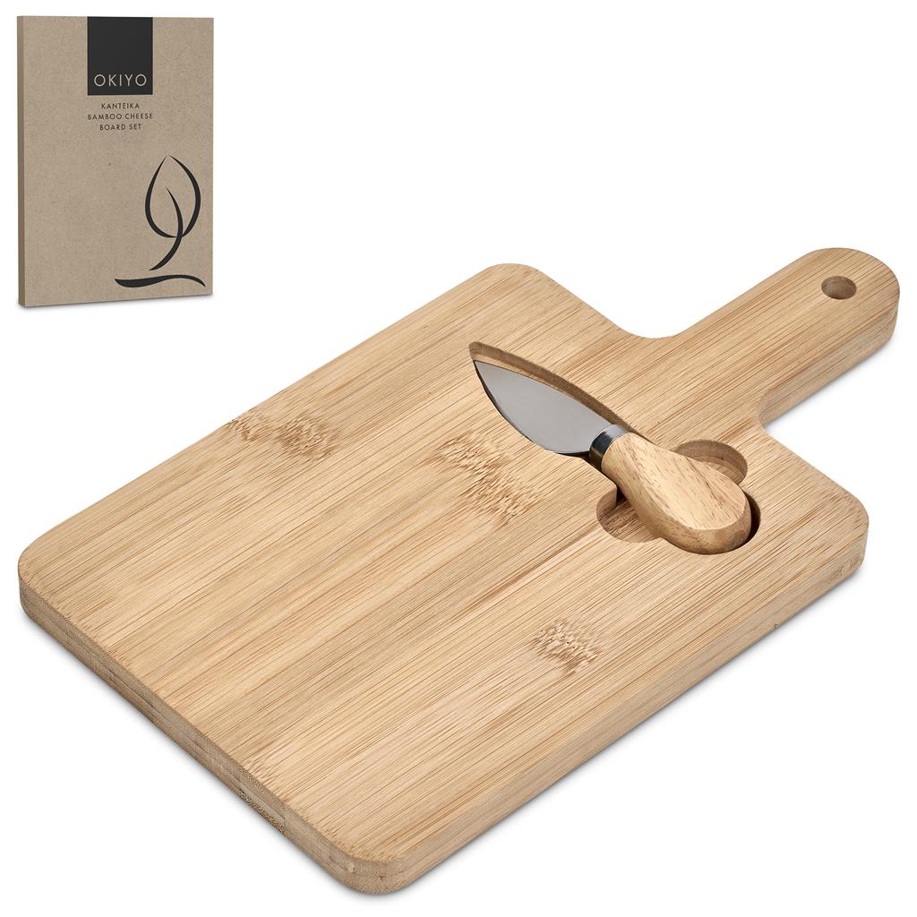 Okiyo Kanteika Bamboo Cheese Board Set - Image 4