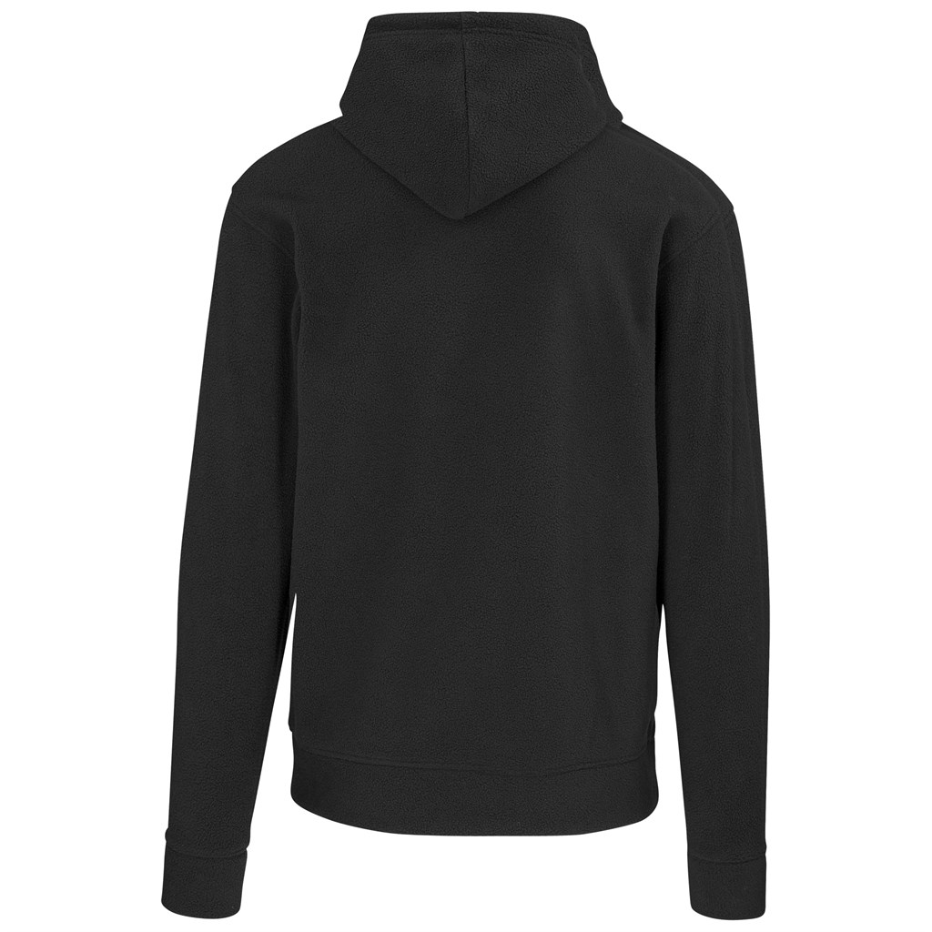 Mens Dawson Polar Fleece Hooded Sweater - Black - Image 2
