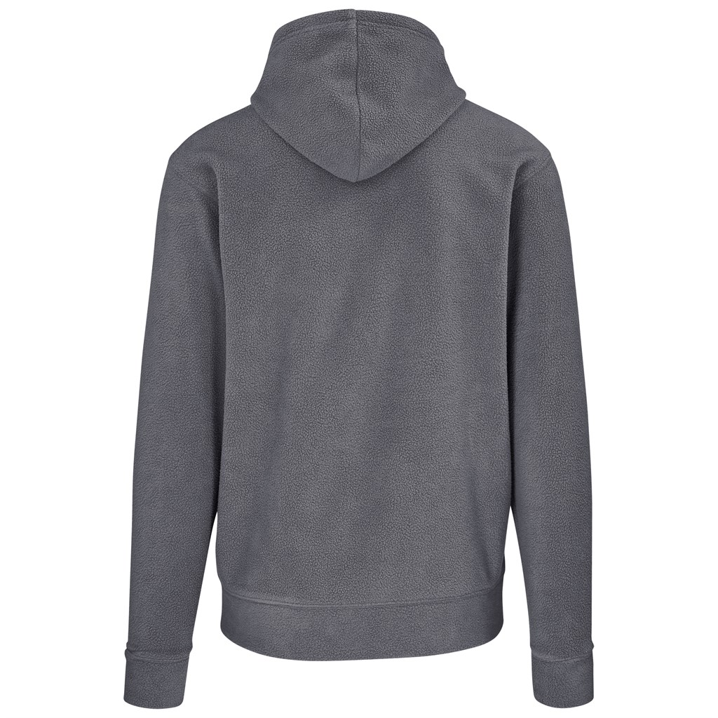 Mens Dawson Polar Fleece Hooded Sweater - Charcoal - Image 2
