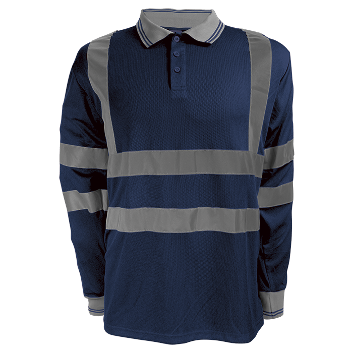 Long Sleeve Reflective Golfer With Tape - Image 3