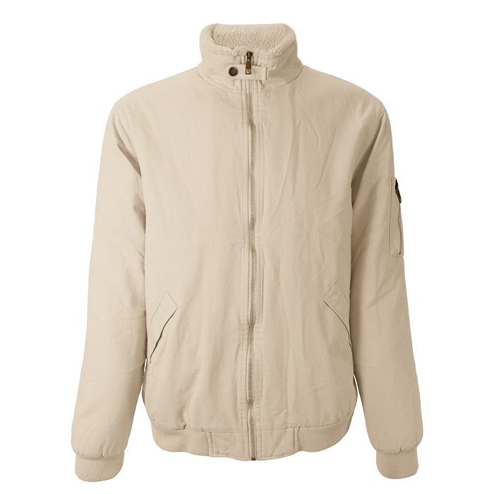 Cotton Bomber Sherpa-lined Jacket Mens - Image 2