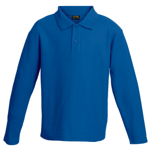 175g Pique Knit Long Sleeve Golfer Kiddies