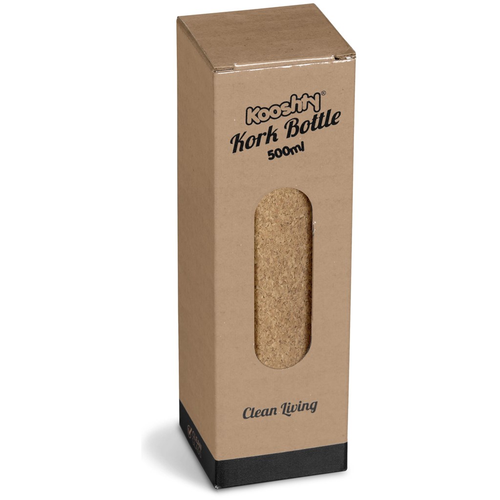 Kooshty Kork Glass Water Bottle - 500ml - Image 5