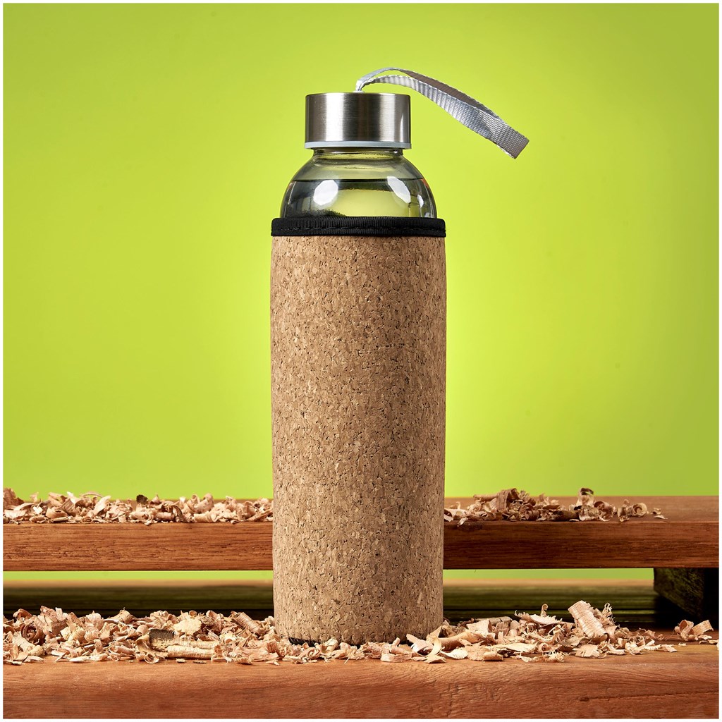 Kooshty Kork Glass Water Bottle - 500ml - Image 3
