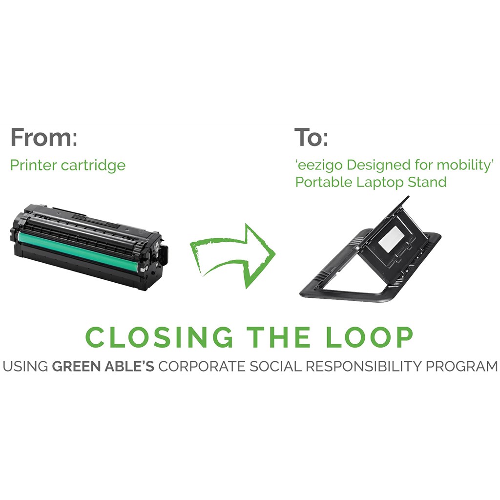 Okiyo Eezigo Recycled Plastic Portable Laptop Stand - Image 2