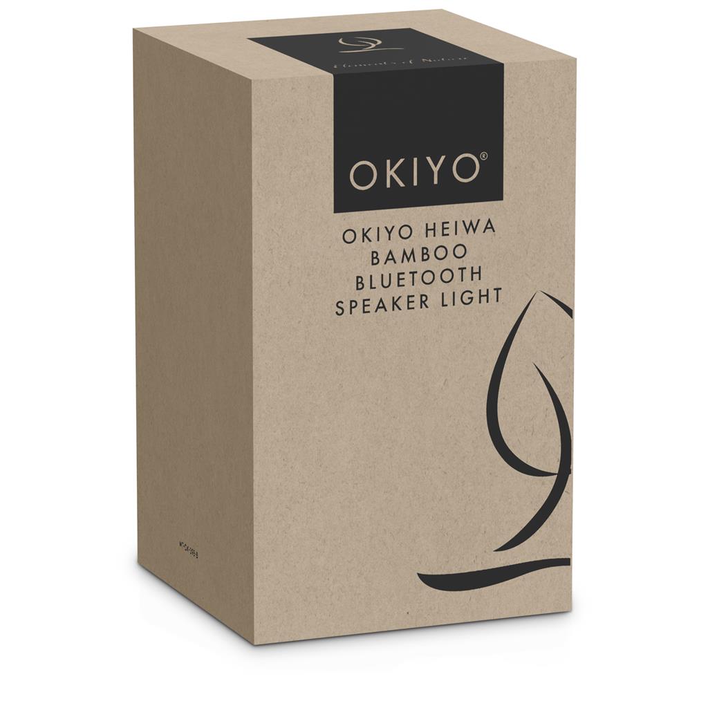 Okiyo Heiwa Bamboo Bluetooth Speaker & Night Light - Image 2