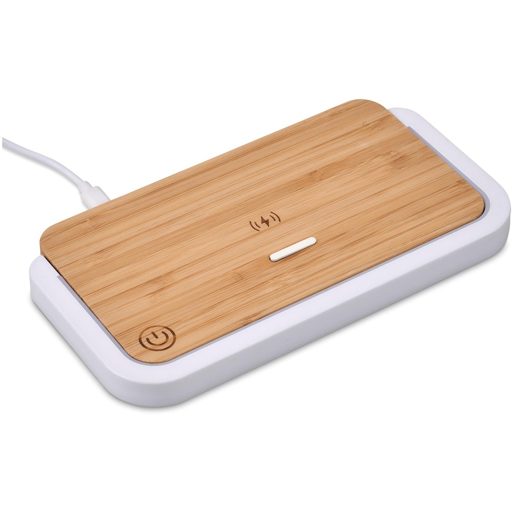 Okiyo Yoru Bamboo Wireless Charger & Night Light - Image 5