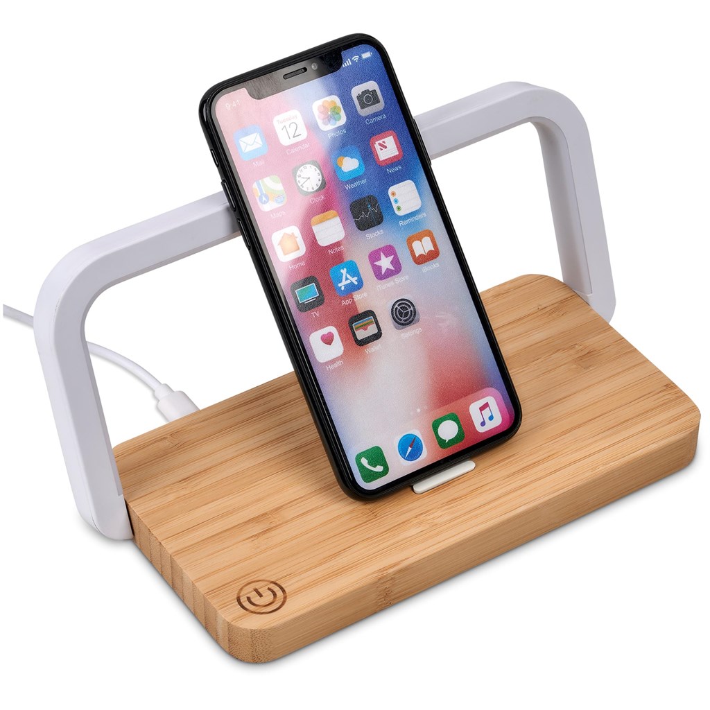Okiyo Yoru Bamboo Wireless Charger & Night Light - Image 11
