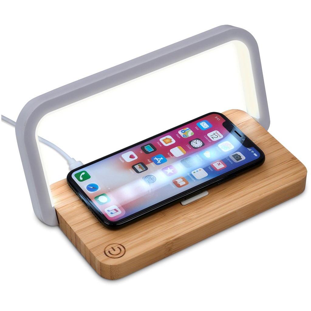 Okiyo Yoru Bamboo Wireless Charger & Night Light - Image 12