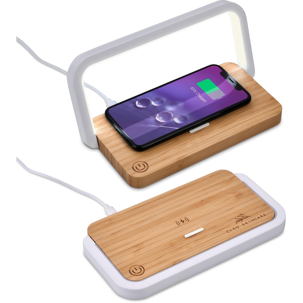 Okiyo Yoru Bamboo Wireless Charger & Night Light - Image 6