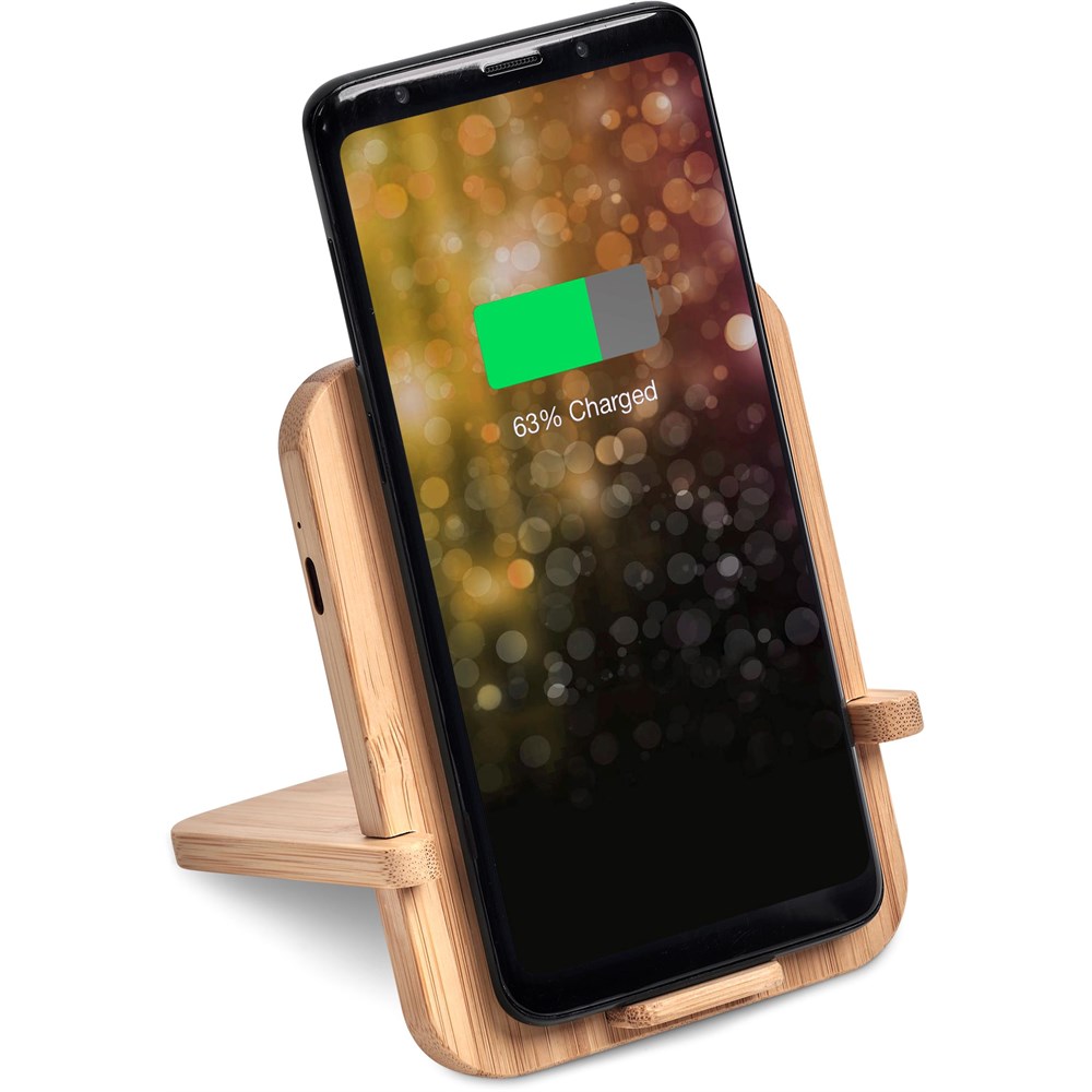 Okiyo Noryoku Bamboo Wireless Charging Phone Stand - Image 6