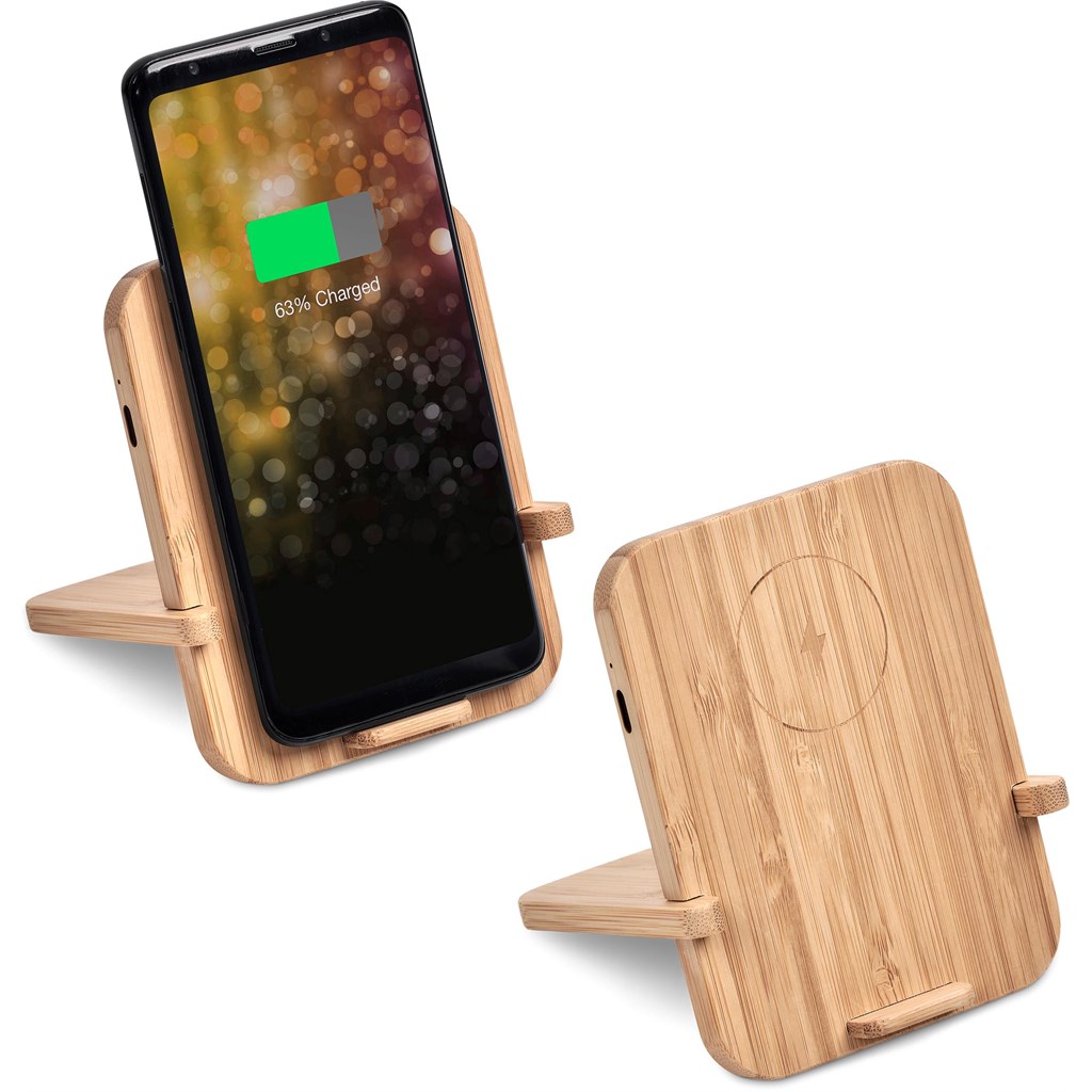 Okiyo Noryoku Bamboo Wireless Charging Phone Stand - Image 8