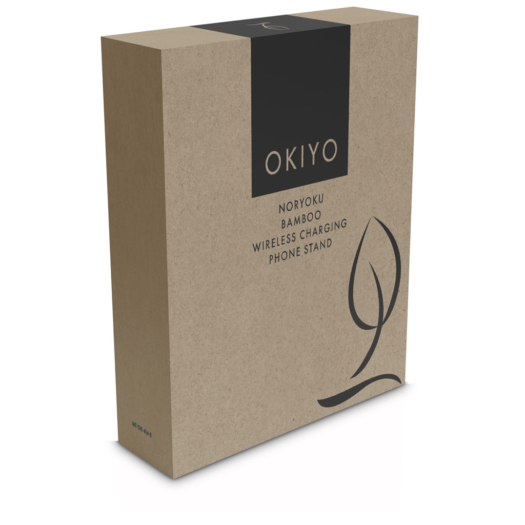 Okiyo Noryoku Bamboo Wireless Charging Phone Stand - Image 5