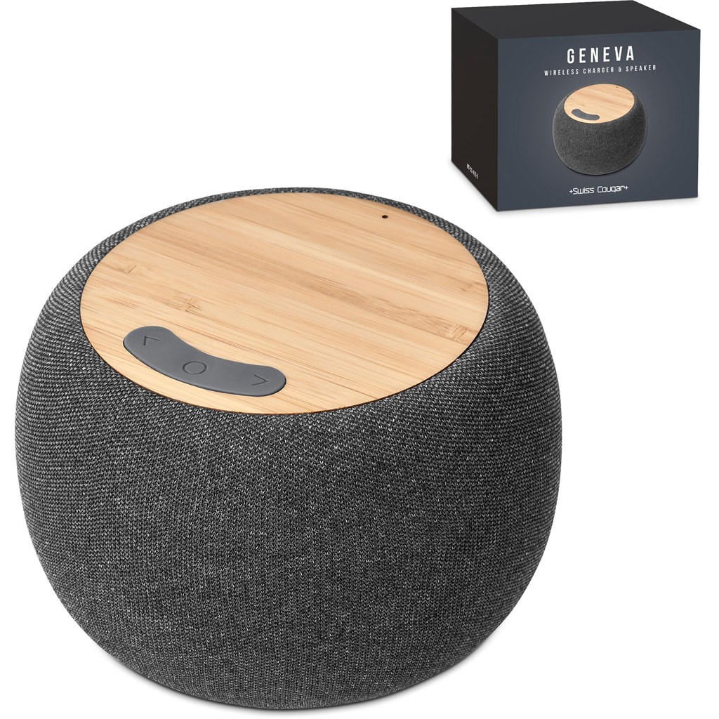 Swiss Cougar Geneva Wireless Charger & Bluetooth Speaker - Image 8