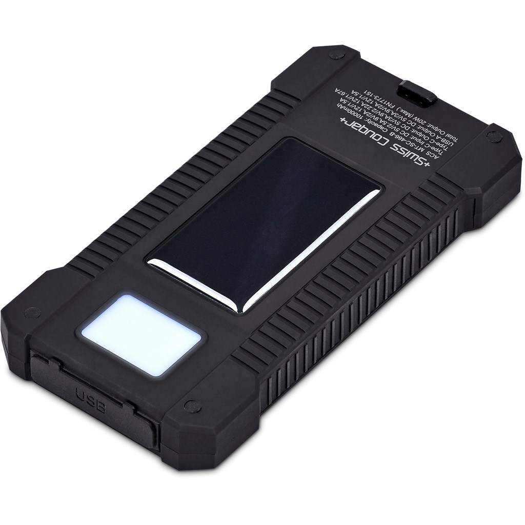 Swiss Cougar Durban Fast Charge 20W Solar Power Bank -10 000mAh - Image 8