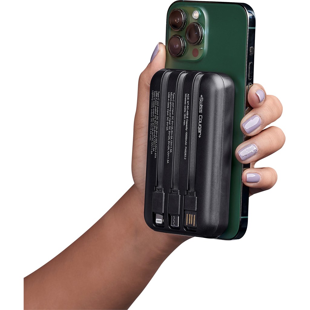 Swiss Cougar Argos Fast Charge 20W Wireless Charging Magnetic Power Bank - 10 000mAh - Image 3