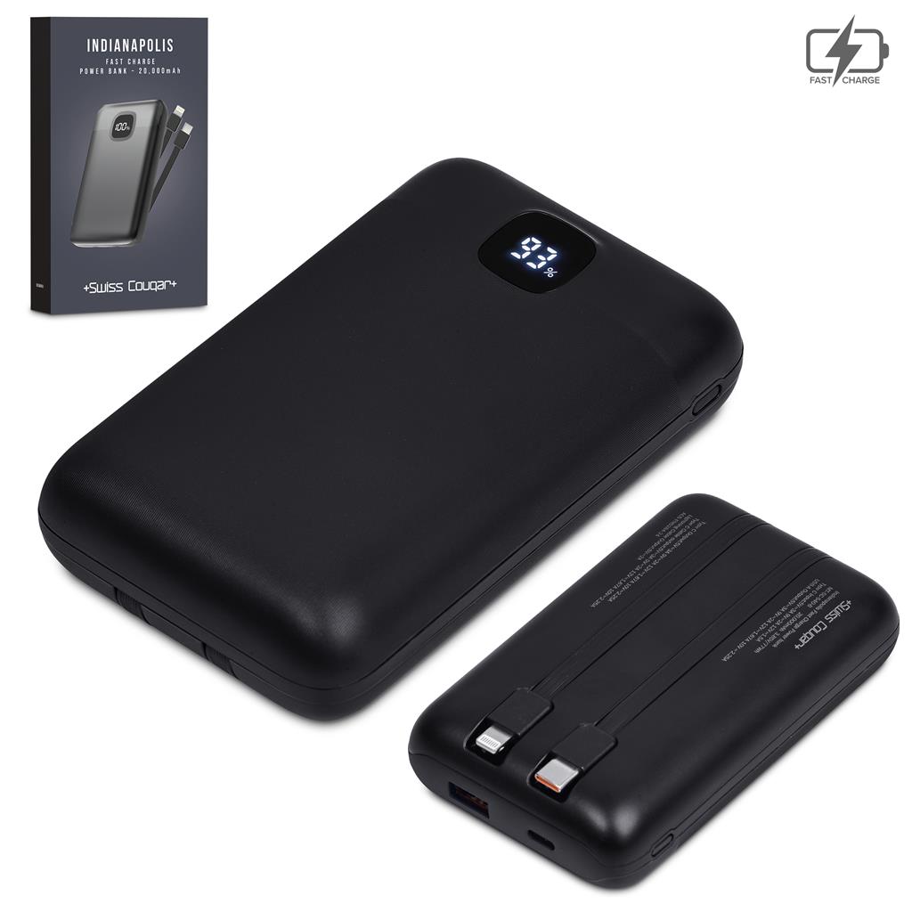 Swiss Cougar Indianapolis Fast Charge 22.5W Power Bank - 20 000mAh - Image 4