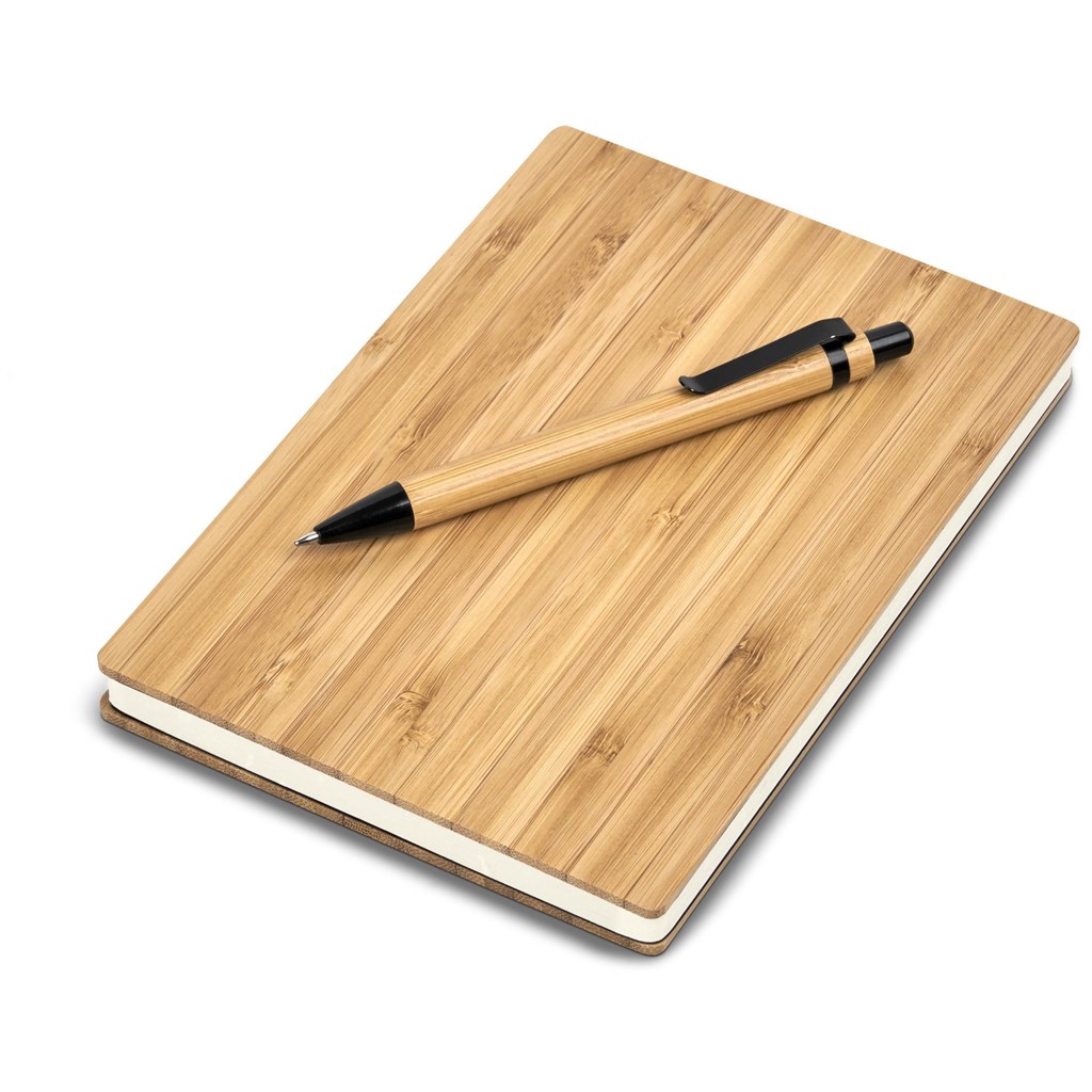 Okiyo Yahari Bamboo Notebook & Pen Set - Image 2