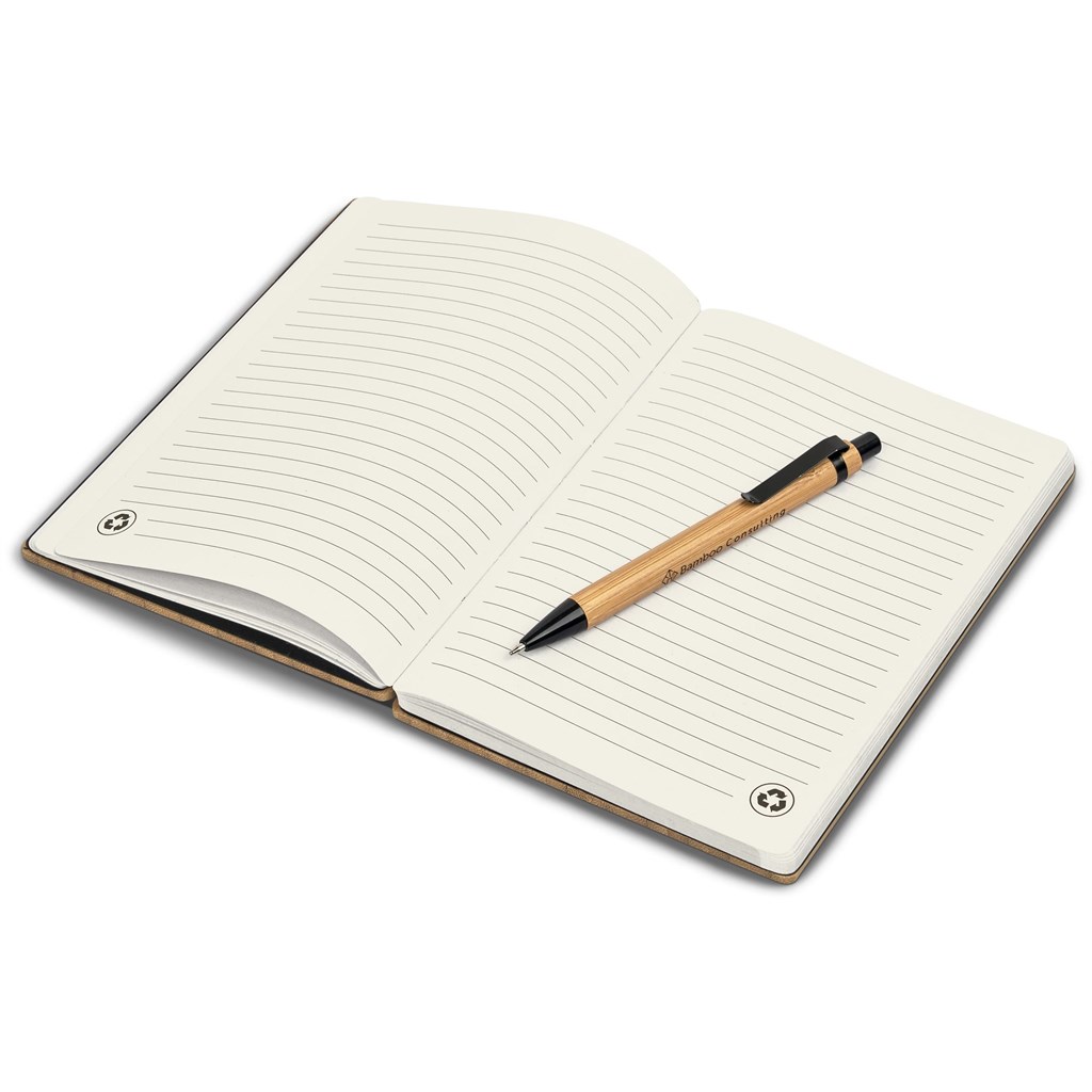Okiyo Yahari Bamboo Notebook & Pen Set - Image 3