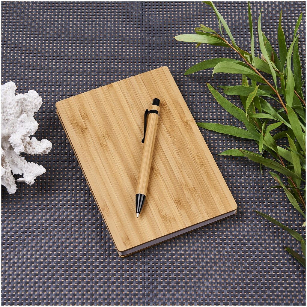 Okiyo Yahari Bamboo Notebook & Pen Set - Image 7