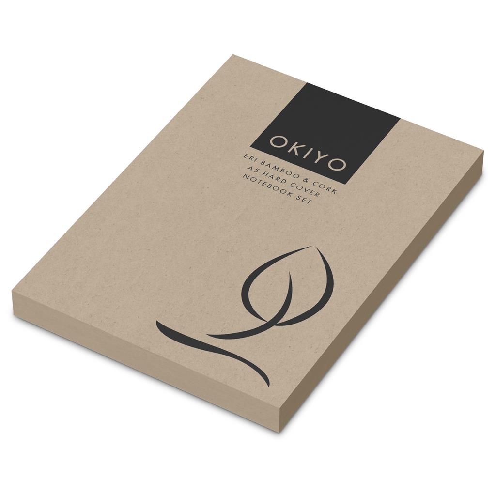 Okiyo Eri Bamboo & Cork Notebook & Pen Set - Image 8