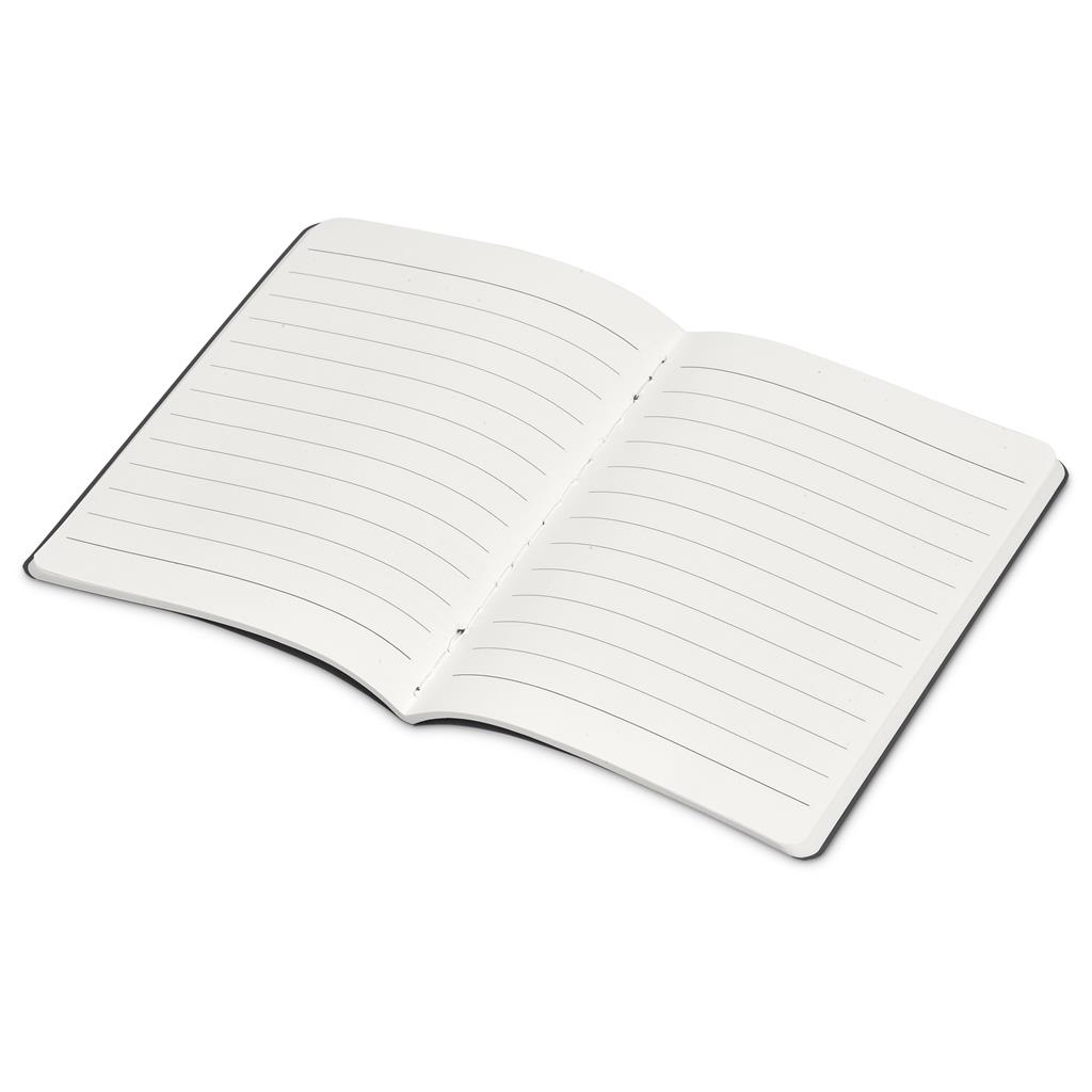 Okiyo Emika FSC Certified Paper A6 Soft Cover Notebook - Dark Grey - Image 5