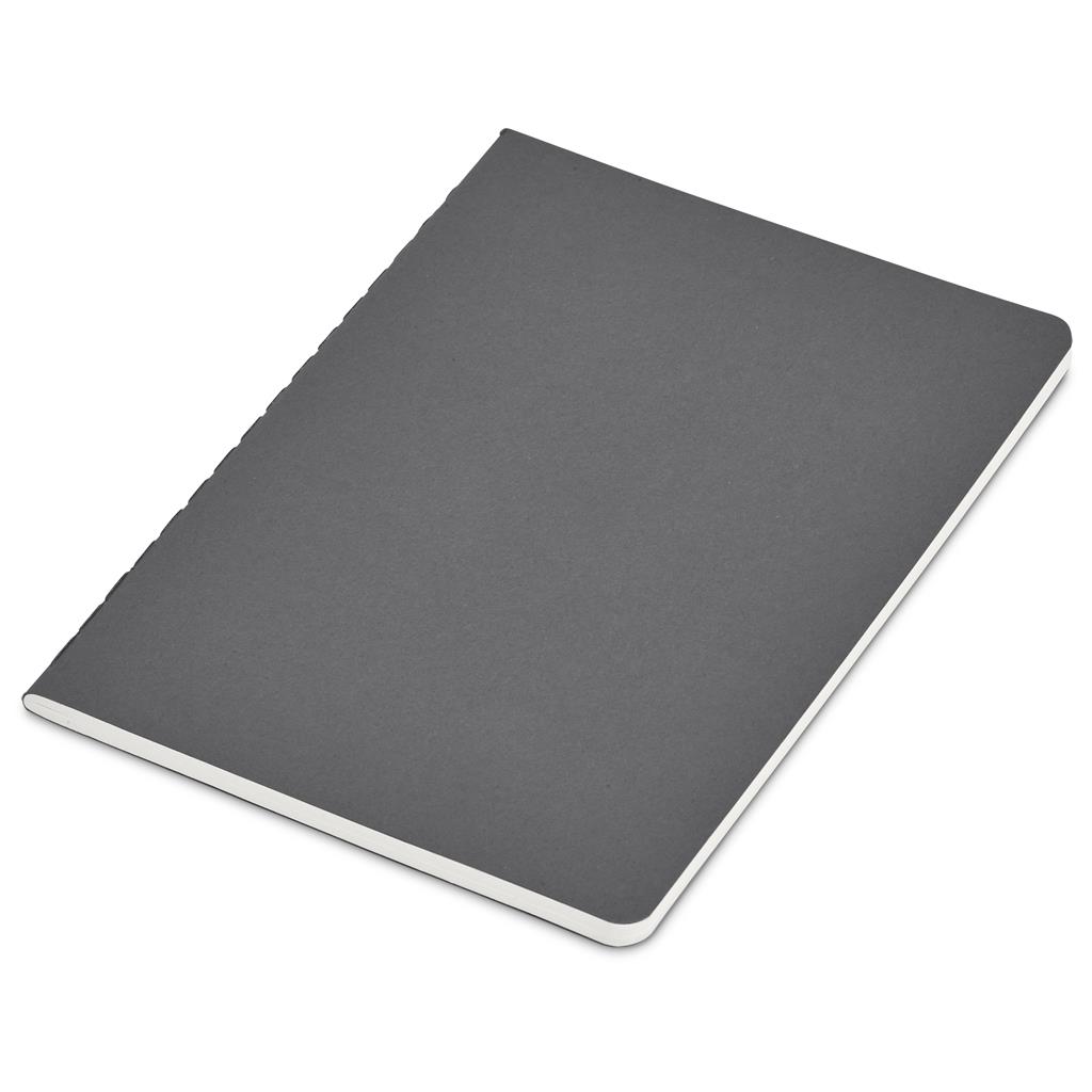 Okiyo Emika FSC Certified Paper A6 Soft Cover Notebook - Dark Grey - Image 2