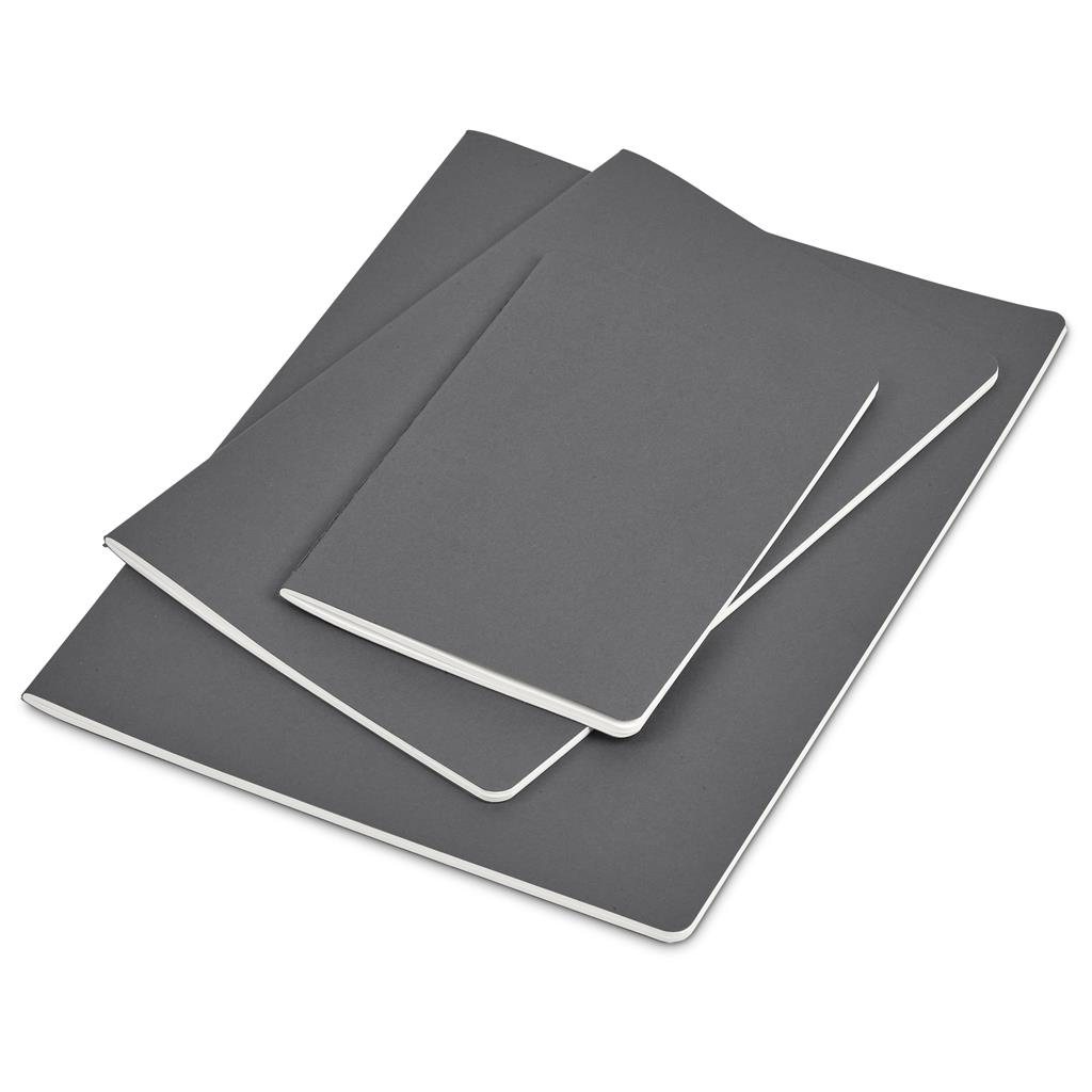Okiyo Emika FSC Certified Paper A6 Soft Cover Notebook - Dark Grey - Image 6
