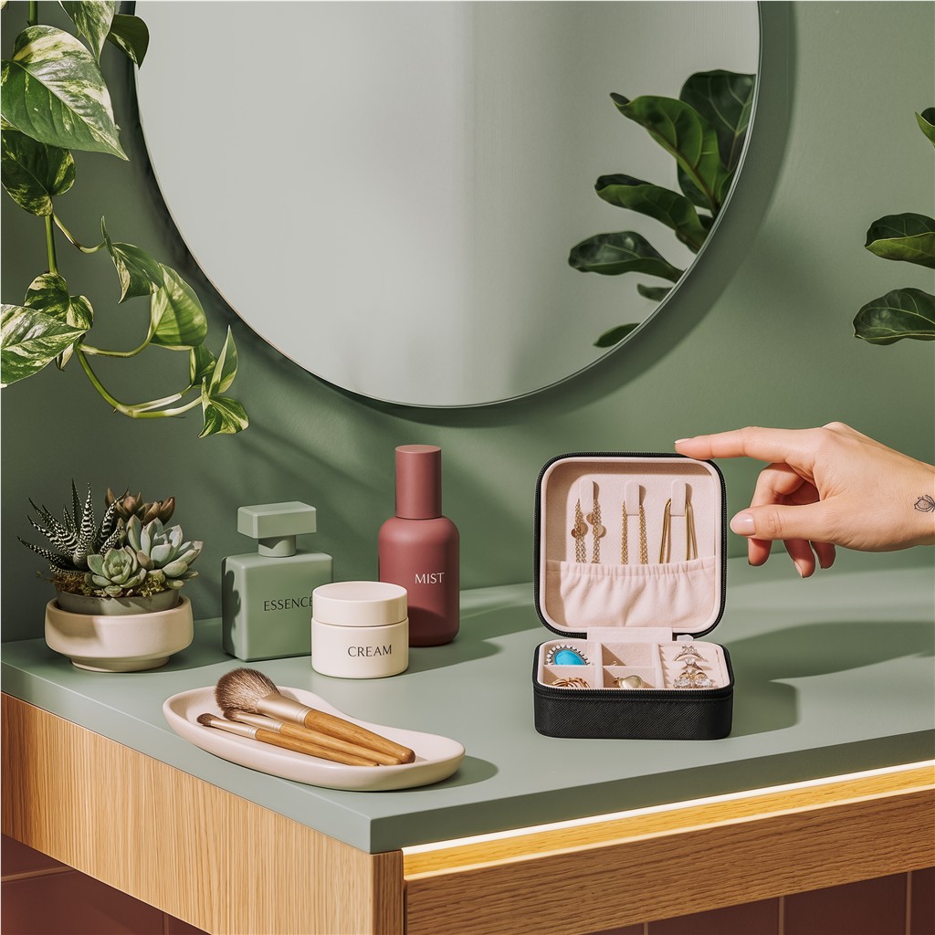 Eva & Elm Crystal Travel Jewellery Box - Image 5