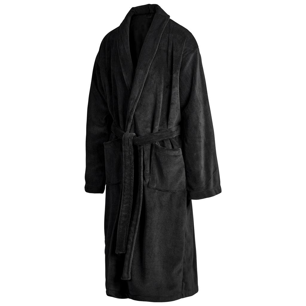 Serendipio Langham Mens Coral Fleece Bathrobe - Image 5