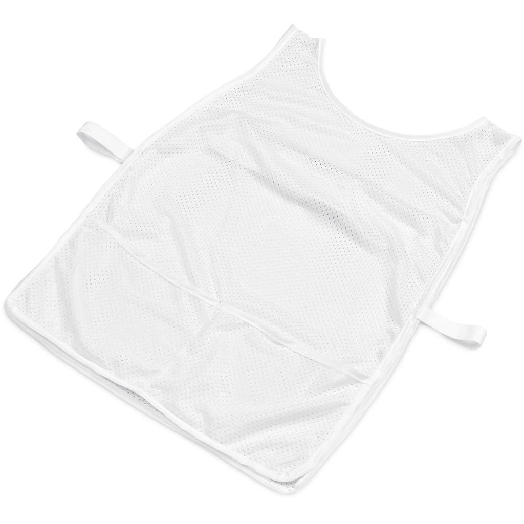 Hoppla Jackal Caddy Bib with PVC Name Sleeve-White - Image 4