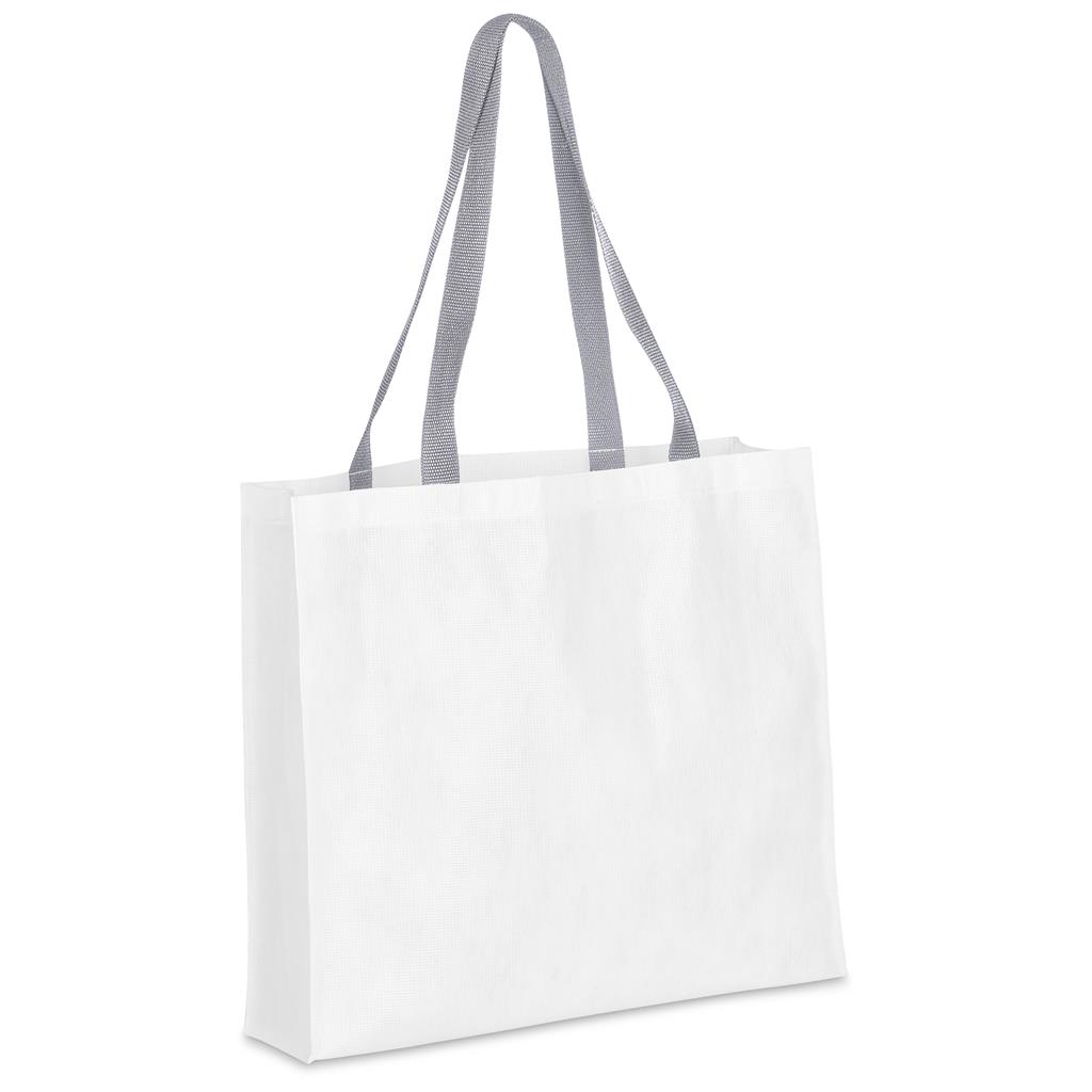 Pre-Printed Sample Hoppla Footloose RPET Stitch-Bond Shopper - Image 7