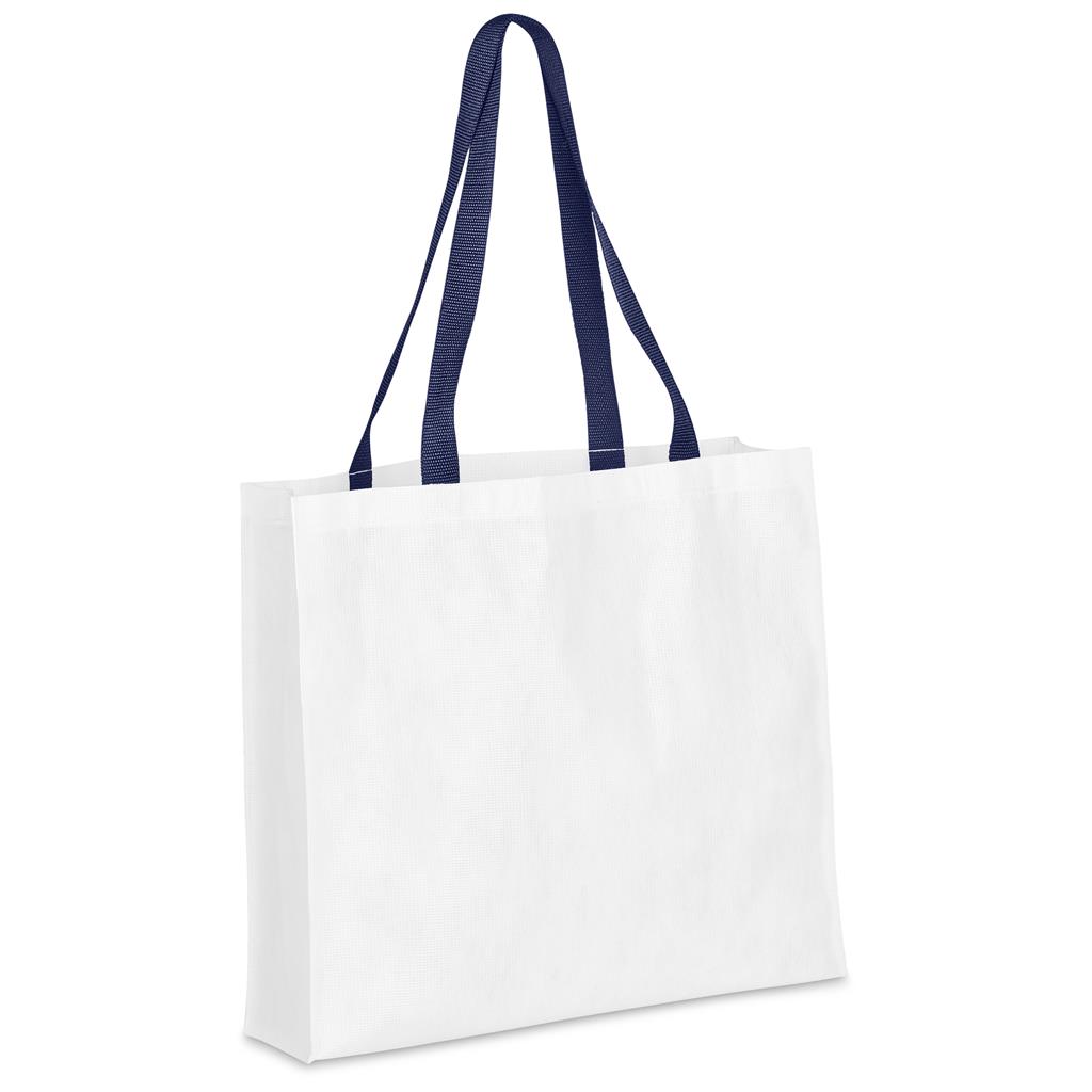Pre-Printed Sample Hoppla Footloose RPET Stitch-Bond Shopper - Image 5