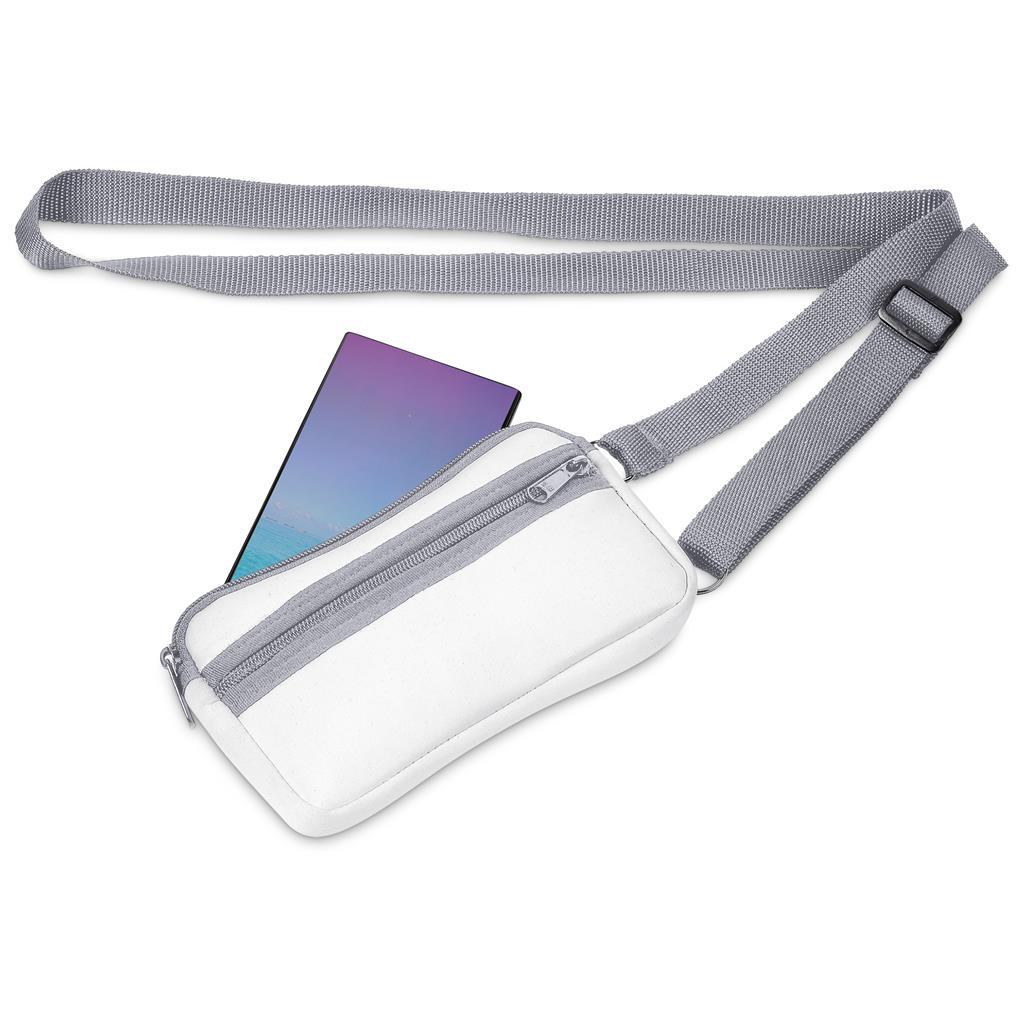 Pre-Production Sample Hoppla Paarl Neoprene Cell Phone Pouch - Image 3